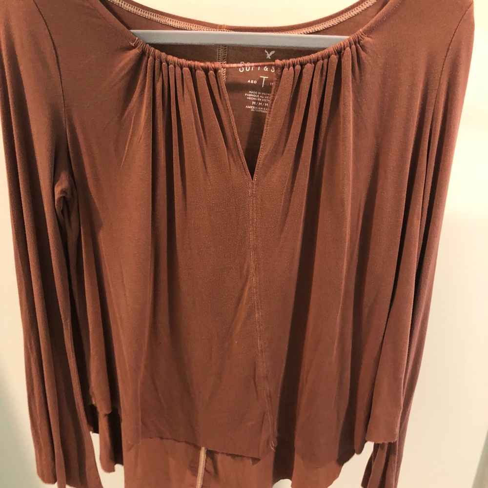 American Eagle Women’s Soft&Sexy Long Sleeve Shirt